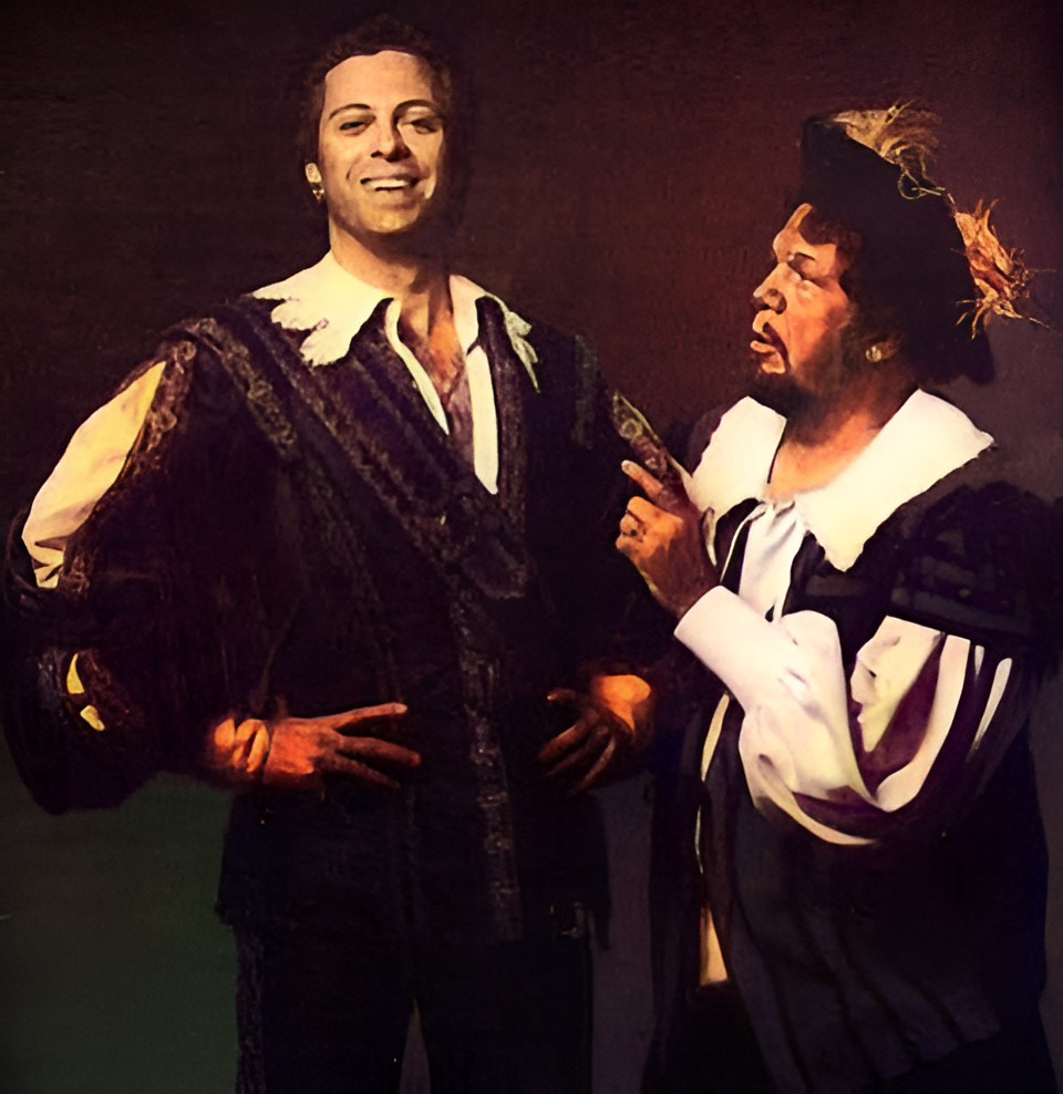 As Don Giovanni, Gino plays opposite his father, Louis, who portrays Leporello.